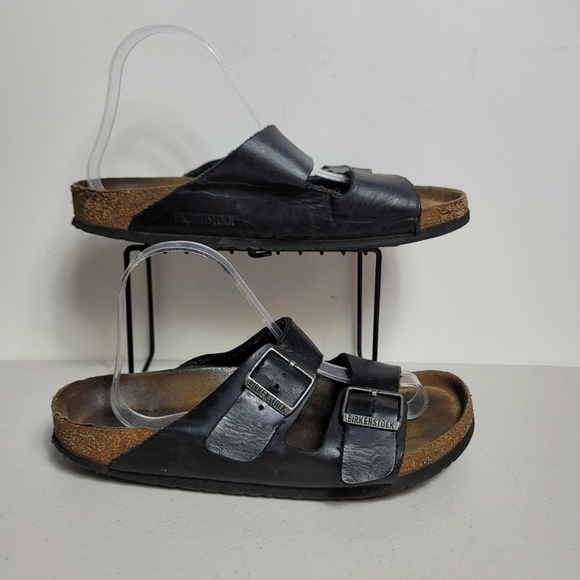 Birkenstock Woman Arizona BS 0051791 Regular Fit Black Birko-Flor Sandals Sz 41 - Picture 2 of 10